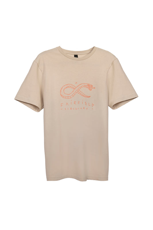 Beige t-shirt - Snake