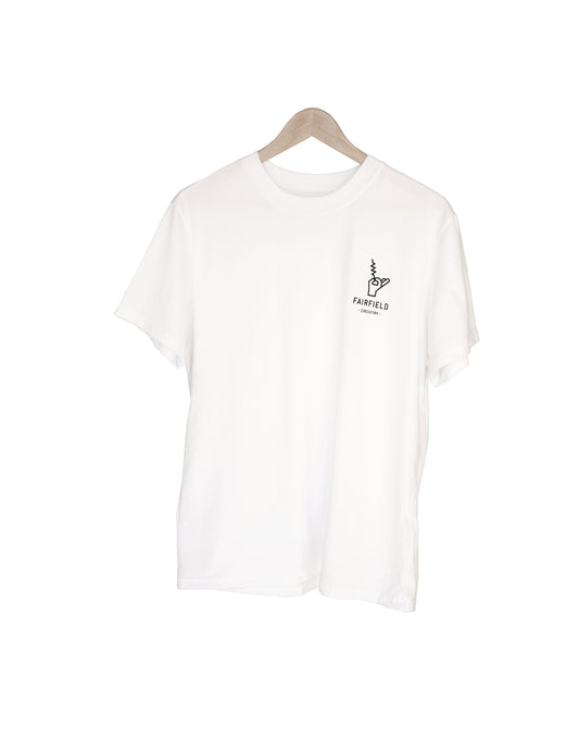 White t-shirt - Black logo