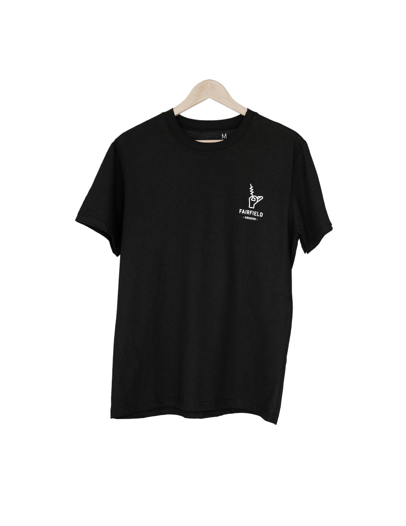 T-shirt noir - Logo gris